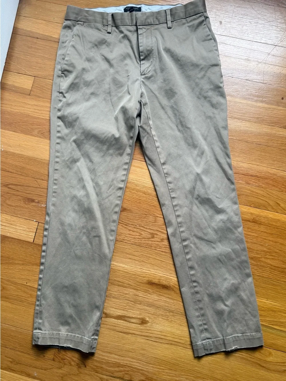 Banana Republic Men's Tan Khaki Straight Chinos